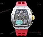 Swiss Replica KV Richard Mille RM 11-03 Red Rubber Band Flyback Chronograph Watch